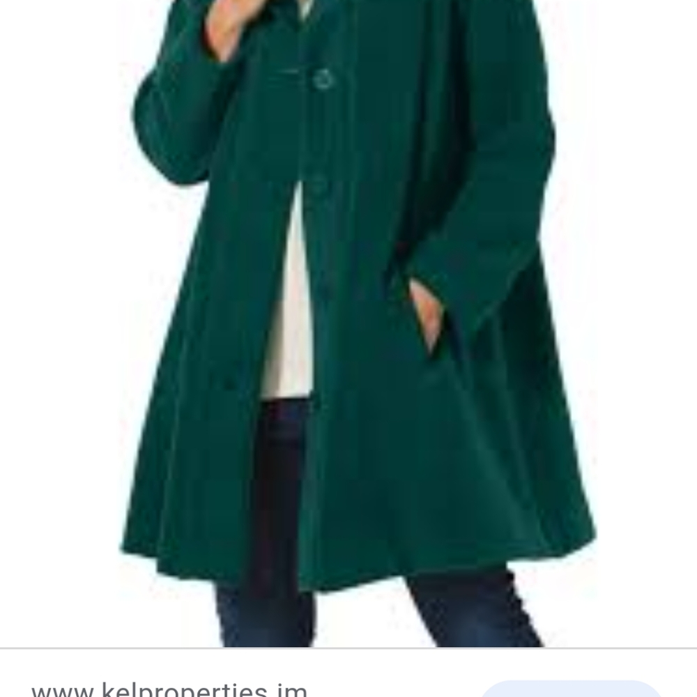 A-line Shaped Plus Size Swing Jacket